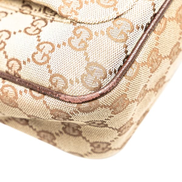 Pre-owned Gucci GG Canvas Crossbody Brown