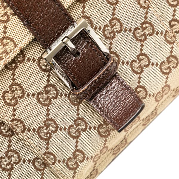 Pre-owned Gucci GG Canvas Crossbody Brown