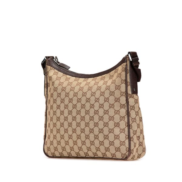 Pre-owned Gucci GG Canvas Crossbody Brown
