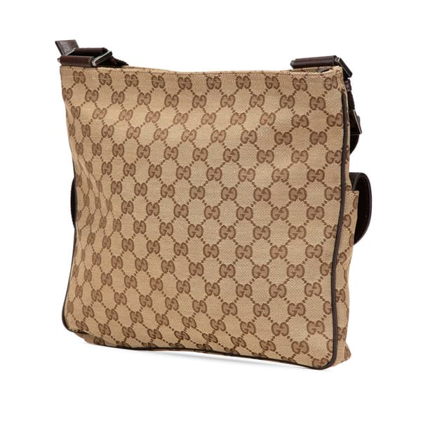 Pre-owned Gucci GG Canvas Crossbody Brown