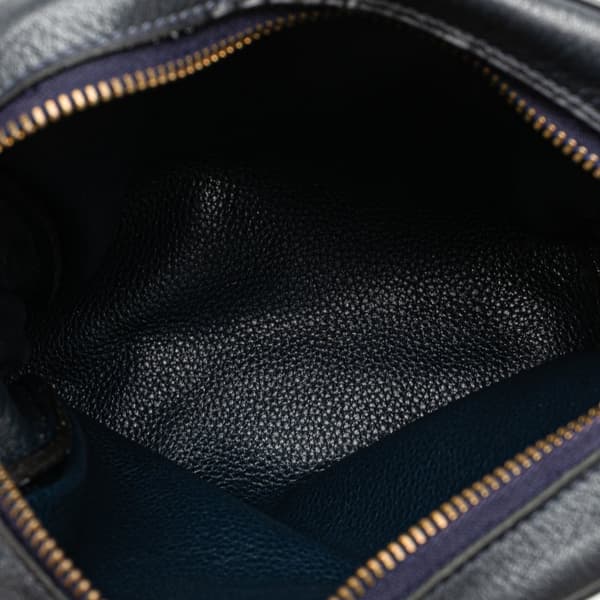 Pre-owned Hermès Box Calf Jockey Crossbody Blue