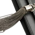 Miniatyrbild 7 av 10: Pre-owned Saint Laurent Smooth Calfskin Monogram Kate Tassel Chain Wallet Gray