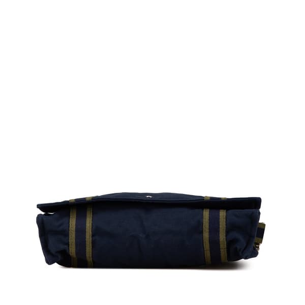 Pre-owned Hermès Canvas Fourre Tout Messenger Blue