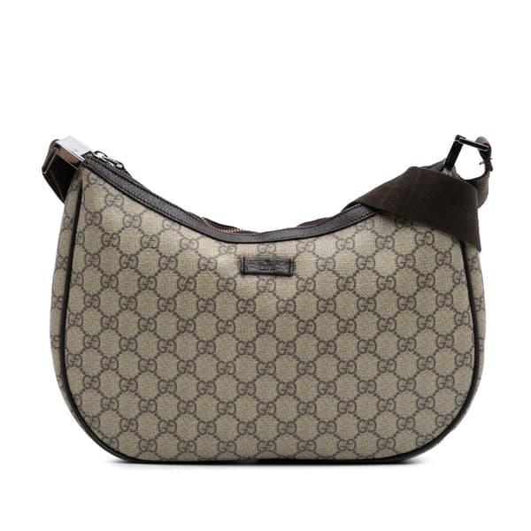 Pre-owned Gucci GG Supreme Crossbody Brown