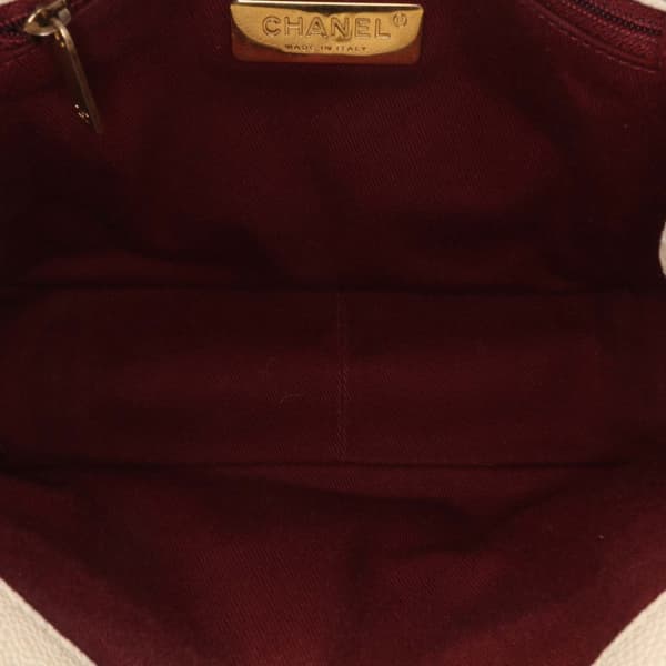 Pre-owned Chanel Caviar Business Affinity Messenger Flap Brown