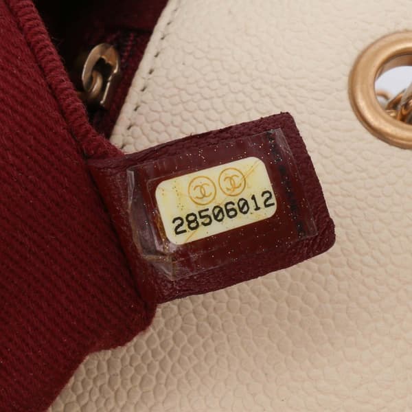 Pre-owned Chanel Caviar Business Affinity Messenger Flap Brown