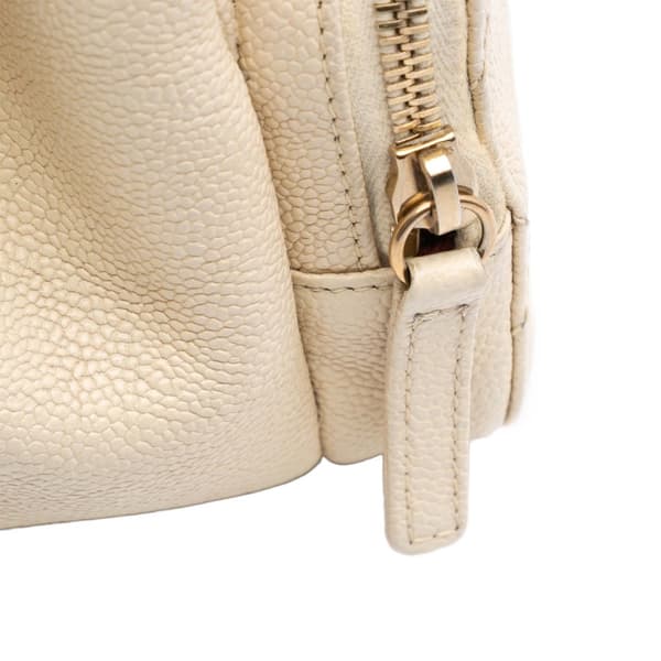 Pre-owned Chanel Caviar Business Affinity Messenger Flap Brown