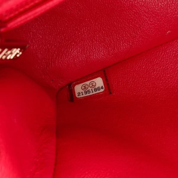 Pre-owned Chanel Mini Rectangular Classic Lambskin Single Flap Pink