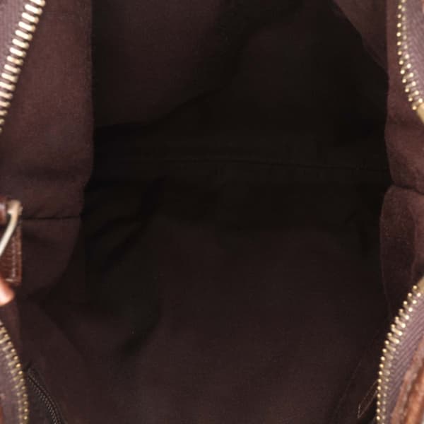 Pre-owned Gucci GG Canvas Abbey D Ring Crossbody Brown