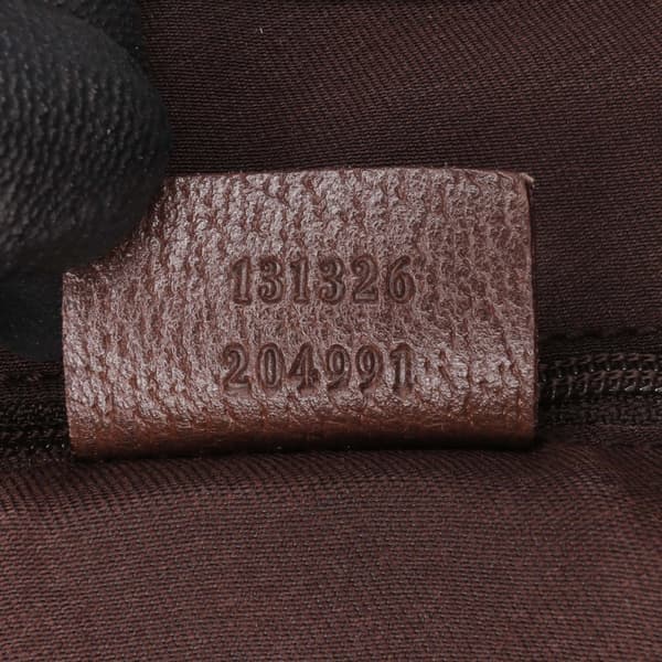 Pre-owned Gucci GG Canvas Abbey D Ring Crossbody Brown