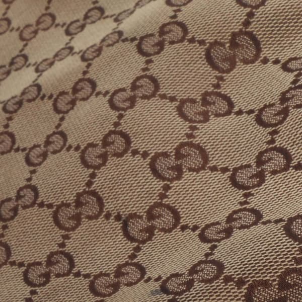Pre-owned Gucci GG Canvas Abbey D Ring Crossbody Brown