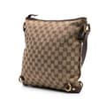Miniatyrbillede 2 af 10: Pre-owned Gucci GG Canvas Abbey D Ring Crossbody Brown