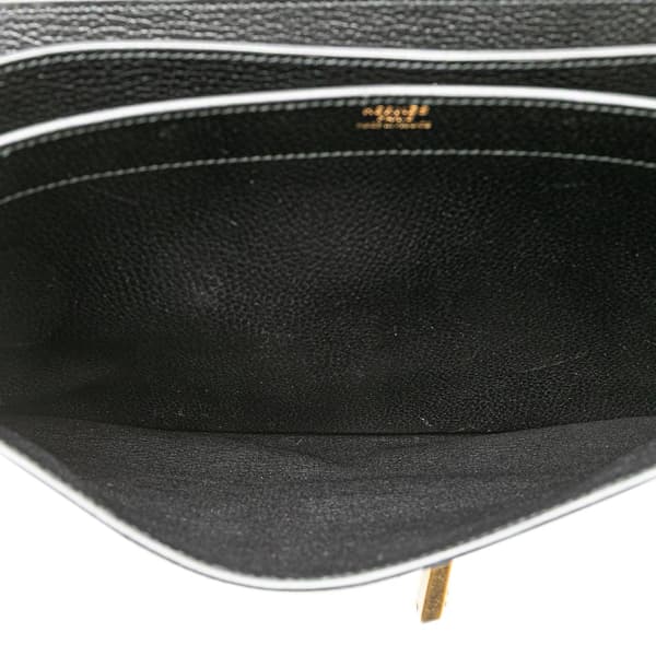Pre-owned Hermès Ardennes Sac A Depeches 38 Black