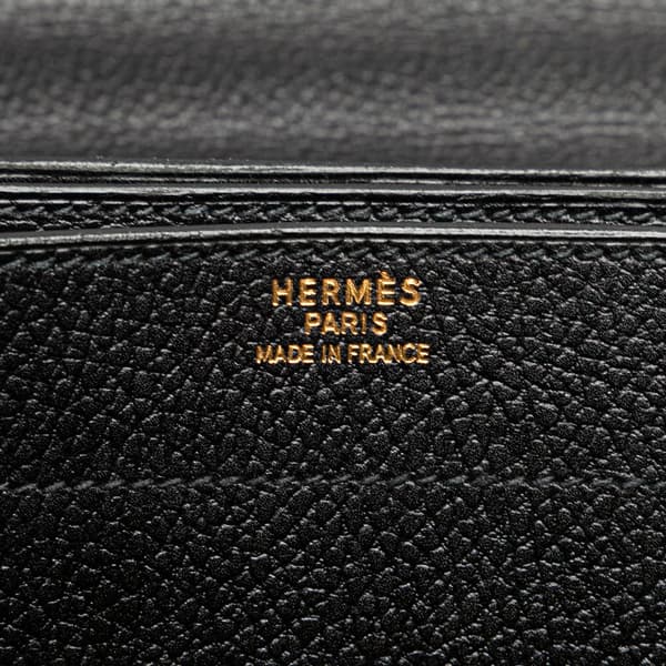 Pre-owned Hermès Ardennes Sac A Depeches 38 Black