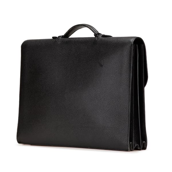 Pre-owned Hermès Ardennes Sac A Depeches 38 Black