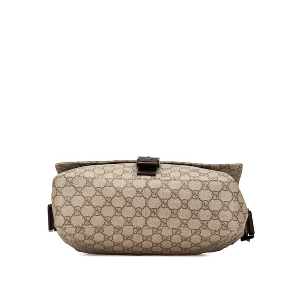 Pre-owned Gucci GG Supreme Crossbody  Brown