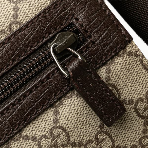 Pre-owned Gucci GG Supreme Crossbody Brown