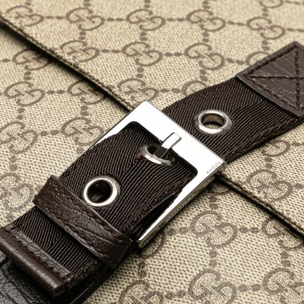 Pre-owned Gucci GG Supreme Crossbody  Brown