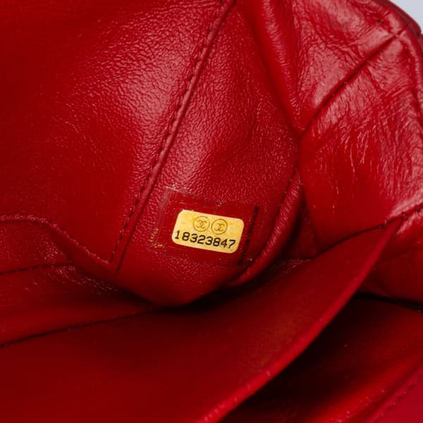 Pre-owned Chanel Extra Mini Rectangular Classic Patent Single Flap Red