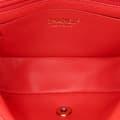 Miniatyrbild 4 av 10: Pre-owned Chanel Mini Rectangular Classic Chevron Lambskin Single Flap Red