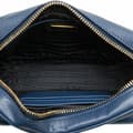 Miniatyrbilde 4 av 10: Pre-owned Prada Saffiano Push Lock Pocket Camera Bag Blue