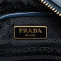 Miniatyrbilde 5 av 10: Pre-owned Prada Saffiano Push Lock Pocket Camera Bag Blue