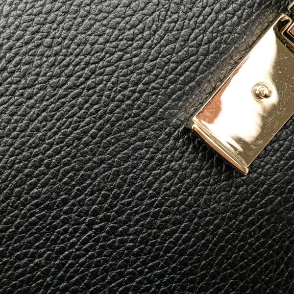 Pre-owned Gucci Small Dollar Calfskin Interlocking G Crossbody Black