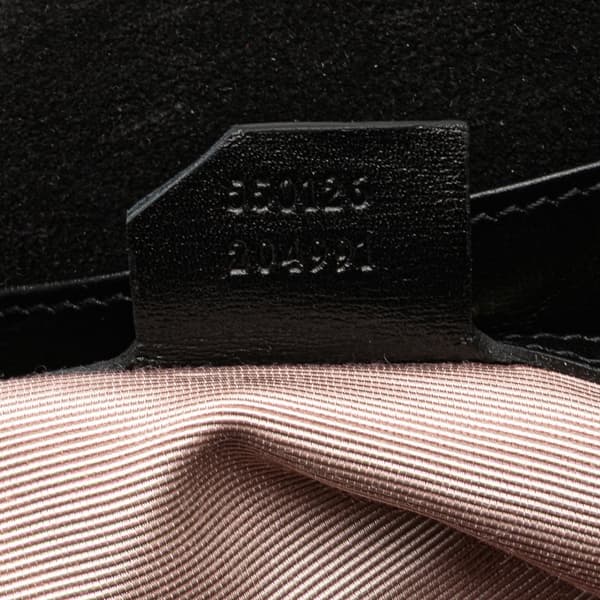 Pre-owned Gucci Medium Suede Arli Crossbody Black