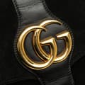 Miniatyrbilde 9 av 10: Pre-owned Gucci Medium Suede Arli Crossbody Black