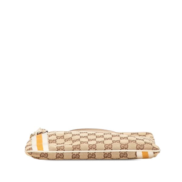 Pre-owned Gucci GG Canvas Jolicoeur Crossbody Brown