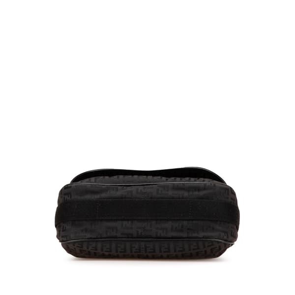 Pre-owned Fendi Zucchino Canvas Crossbody Black
