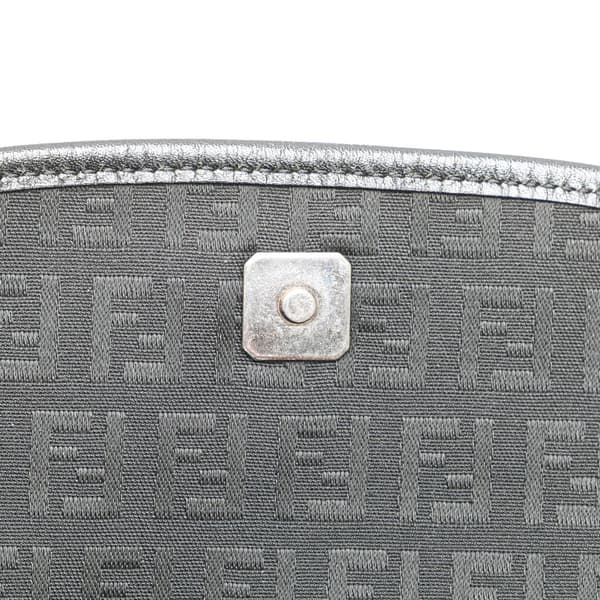 Pre-owned Fendi Zucchino Canvas Crossbody Black