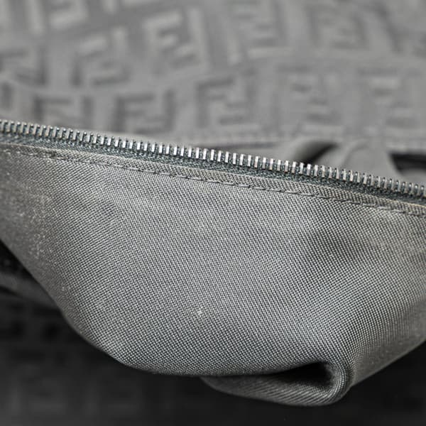 Pre-owned Fendi Zucchino Canvas Crossbody Black