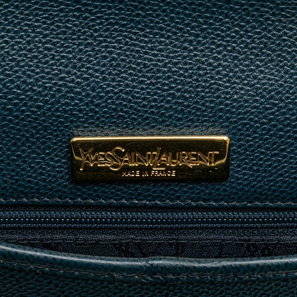 Pre-owned Yves Saint Laurent Leather Crossbody Blue