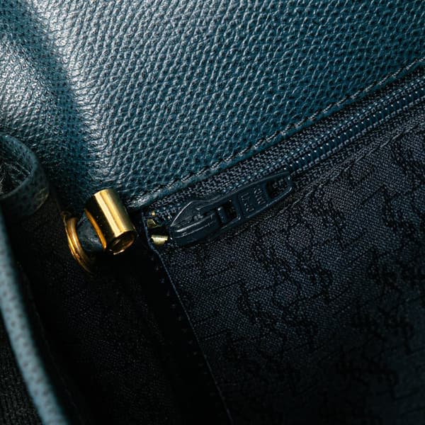 Pre-owned Yves Saint Laurent Leather Crossbody Blue