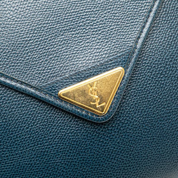 Pre-owned Yves Saint Laurent Leather Crossbody Blue