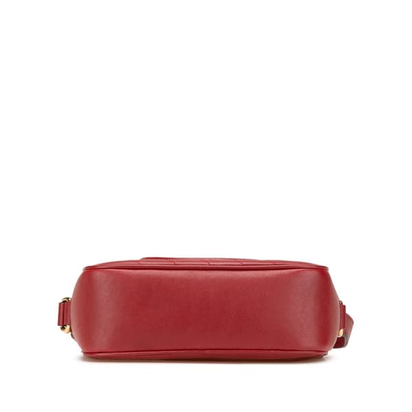 Pre-owned Gucci Small Leather Blondie Crossbody Red