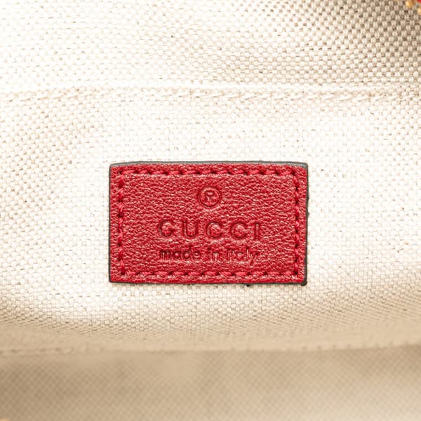 Pre-owned Gucci Small Leather Blondie Crossbody Red