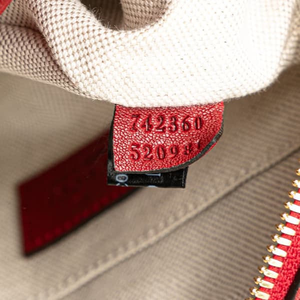 Pre-owned Gucci Small Leather Blondie Crossbody Red