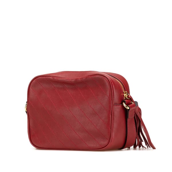 Pre-owned Gucci Small Leather Blondie Crossbody Red