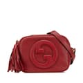 Miniatyrbillede 1 af 10: Pre-owned Gucci Small Leather Blondie Crossbody Red