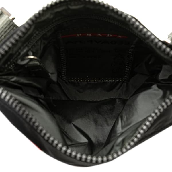 Pre-owned Prada Tessuto Zip Top Sport Crossbody Black