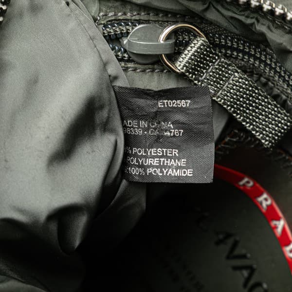 Pre-owned Prada Tessuto Zip Top Sport Crossbody Black