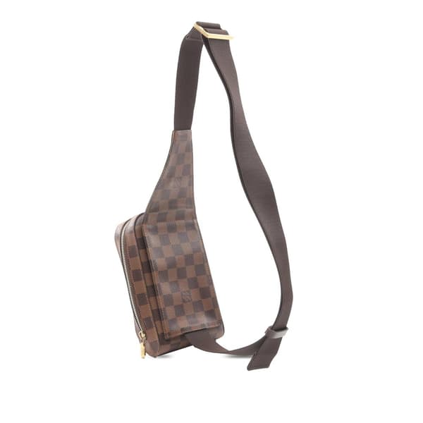 Pre-owned Louis Vuitton Damier Ebene Geronimos Brown
