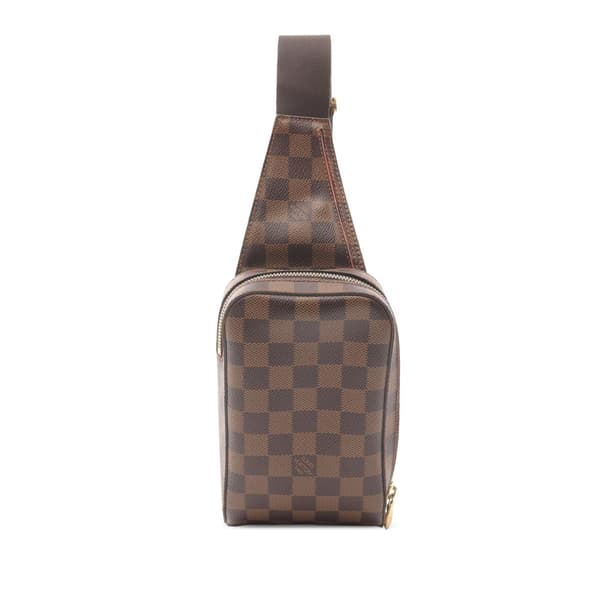 Pre-owned Louis Vuitton Damier Ebene Geronimos Brown