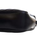 Miniatyrbild 9 av 10: Pre-owned Saint Laurent Matelasse Leather Monogram Lou Camera Bag Black
