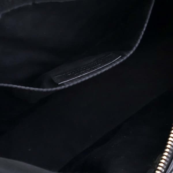 Pre-owned Saint Laurent Matelasse Leather Monogram Lou Camera Bag Black