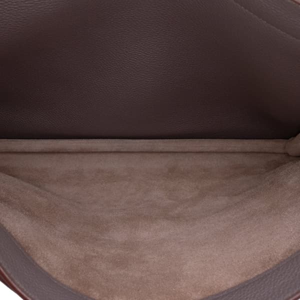 Pre-owned Hermès Togo Sac a Depeches 41 Gray