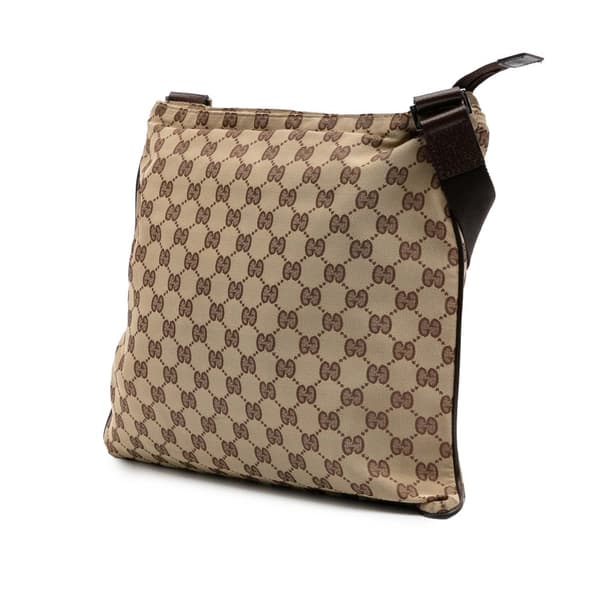 Pre-owned Gucci GG Canvas Crossbody Brown