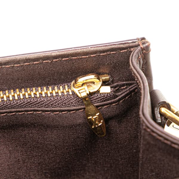 Pre-owned Louis Vuitton Monogram Vernis Rossmore PM Purple